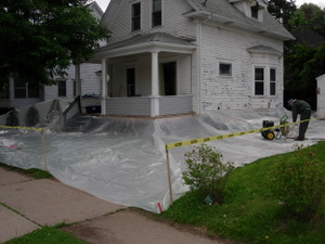 Drop cloth for Exterior House Painting